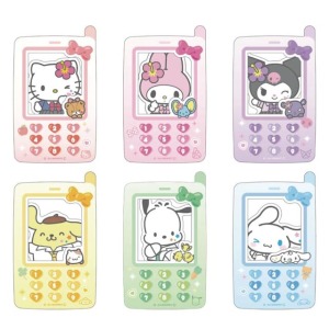 Sanrio 三麗鷗 復古手機風格相框貼紙 2入組 (Y2K) Kitty 美樂蒂 酷洛米