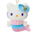 Sanrio 三麗鷗 Hello Kitty 絨毛玩偶吊飾 (藍粉漸層人魚 變裝50週年)_1