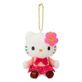 Sanrio 三麗鷗 Hello Kitty 絨毛玩偶吊飾 (粉扶桑粉校服 變裝50週年)