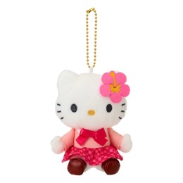 Sanrio 三麗鷗 Hello Kitty 絨毛玩偶吊飾 (粉扶桑粉校服 變裝50週年)
