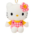 Sanrio 三麗鷗 Hello Kitty 絨毛玩偶吊飾 (黃衣粉千鳥 變裝50週年)_1
