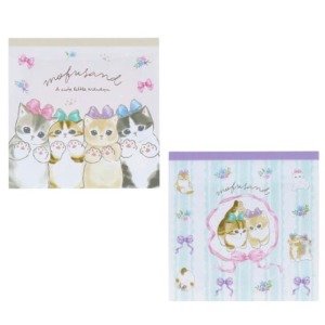 Mofusand 貓福珊迪 迷你方形便條本 (蝴蝶結款)