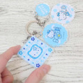Sanrio 三麗鷗 Hello Kitty 四連壓克力鑰匙圈 (水藍色款)_1