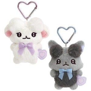 San-X 活力羊 愛心扣環絨毛玩偶吊飾 (角色款)