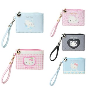 Sanrio 三麗鷗 Hello Kitty 皮質票卡零錢包 (變裝50週年)