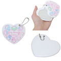 Sanrio 三麗鷗 美樂蒂 50週年紀念 滑蓋式隨身鏡附吊鏈 (愛心款)_2