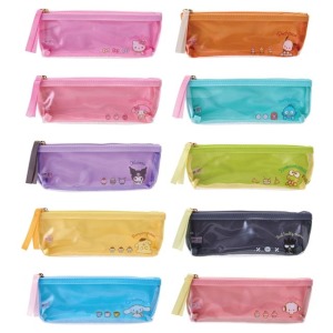 Sanrio 三麗鷗 PVC透明細筆袋 (角色興趣款) Kitty 酷洛米 大耳狗