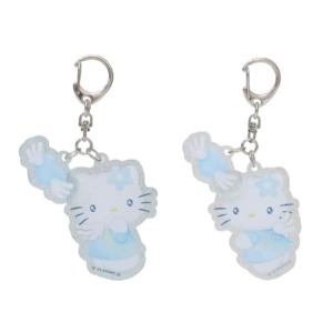 Sanrio 三麗鷗 Hello Kitty 壓克力鑰匙圈 (水藍色款)
