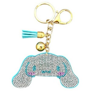 Sanrio 三麗鷗 大耳狗 造型麂皮水鑽吊飾 (大臉款)