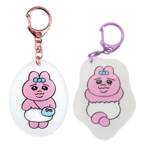 可哀想に 內褲兔 壓克力造型場景鑰匙圈 (全身款)