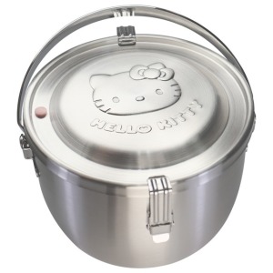Sanrio 三麗鷗 Hello Kitty 不鏽鋼提鍋 1800ml (大臉款)