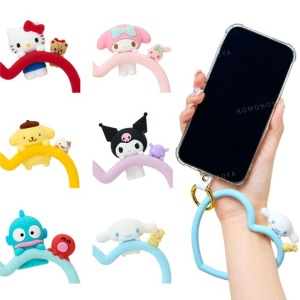 Sanrio 三麗鷗 矽膠造型手機手腕環 (探頭款) Kitty 布丁狗 酷洛米 人魚漢頓