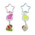 蠟筆小新 星星扣環壓克力吊飾鑰匙圈 (夾娃娃)