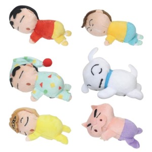 蠟筆小新 絨毛玩偶造型髮夾 (趴姿款) 小新 小白 小葵 阿呆 肥嘟嘟