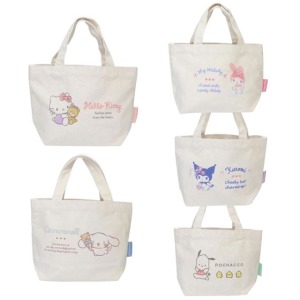 Sanrio 三麗鷗 帆布手提午餐袋 (名子款) Kitty 美樂蒂 酷洛米 大耳狗 帕恰狗