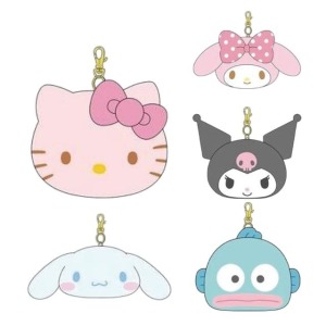 Sanrio 三麗鷗 絨毛大臉伸縮票卡包 (經典大臉款) Kitty 美樂蒂 酷洛米 大耳狗