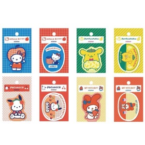 Sanrio 三麗鷗 復古PVC貼紙 (復古水果款) Kitty 美樂蒂 布丁狗 帕恰狗