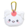 Sanrio 三麗鷗 幽靈丸 絨毛扣環小物收納包 (大臉款)