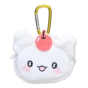 Sanrio 三麗鷗 幽靈丸 絨毛扣環小物收納包 (大臉款)