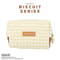 史努比 尼龍拉鍊化妝包 (格紋餅乾款)_1
