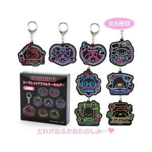 【拆售】Sanrio 三麗鷗 壓克力造型鑰匙圈 (渋谷霓虹夜)