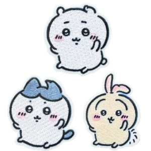 Chiikawa 吉伊卡哇 刺繡造型燙布貼 (坐姿舉手款) 吉伊 小八 烏薩奇