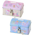 Sanrio 三麗鷗 鐵盒存錢筒附鎖 (粉/藍) Kitty 大耳狗