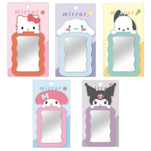 Sanrio 三麗鷗 造型手拿隨身鏡 (波浪款) Kitty 美樂蒂 酷洛米 布丁狗 大耳狗