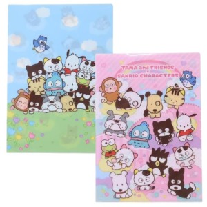 Sanrio 三麗鷗 x 淘氣貓喵喵三丁目 A4 L型資料夾 (集合款)