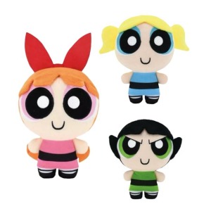 飛天小女警 絨毛玩偶娃娃 (站姿款) 花花 泡泡 毛毛