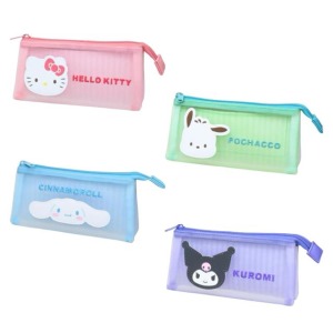 Sanrio 三麗鷗 網紗雙層筆袋 (大臉款) Kitty 酷洛米 大耳狗 帕恰狗