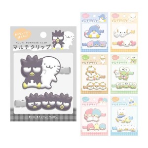 Sanrio 三麗鷗 造型髮夾兩入組 (夥伴款) 酷企鵝 大眼蛙 山姆企鵝 雙子星