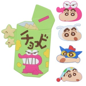 蠟筆小新 矽膠造型隨身鏡 (變裝款)