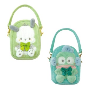 Sanrio 三麗鷗 手提絨毛窗口化妝包 (立體耳朵款) 帕恰狗 人魚漢頓