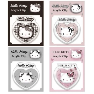 Sanrio 三麗鷗 Hello Kitty 造型塑膠文具夾 (大臉款)