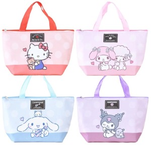 Sanrio 三麗鷗 尼龍保冷船形午餐袋 (好友興趣款) Kitty 酷洛米 美樂蒂