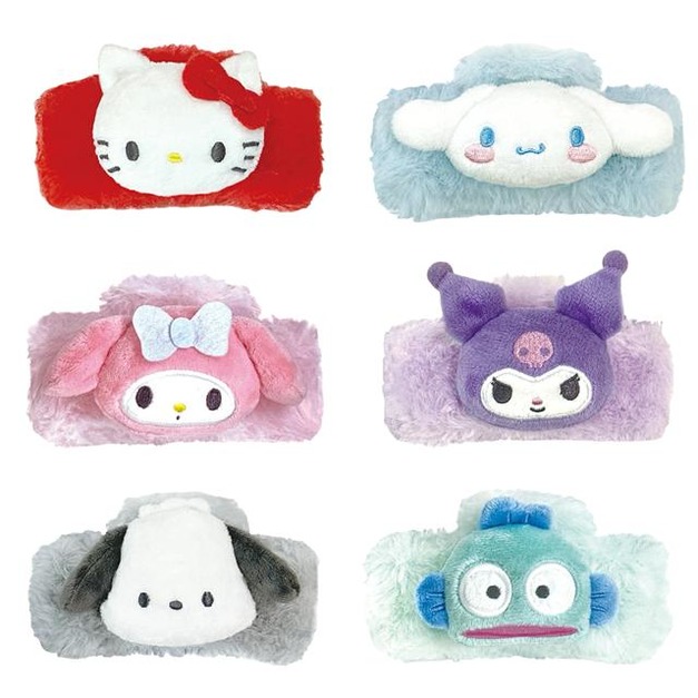 Sanrio 三麗鷗 絨毛玩偶造型鯊魚夾 (大臉款) Kitty  美樂蒂 酷洛米 大耳狗