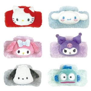 Sanrio 三麗鷗 絨毛玩偶造型髮夾 (大臉款) Kitty  美樂蒂 酷洛米 大耳狗