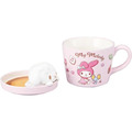 Sanrio 三麗鷗 美樂蒂 造型陶瓷馬克杯 附蓋 300ml (探頭款)_2