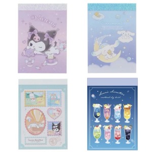 Sanrio 三麗鷗 迷你方形便條本 70枚入 大集合 酷洛米 大耳狗