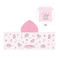 Sanrio 三麗鷗 連帽浴巾 50x150cm 附收納包 (滿版款) Kitty 美樂蒂_3