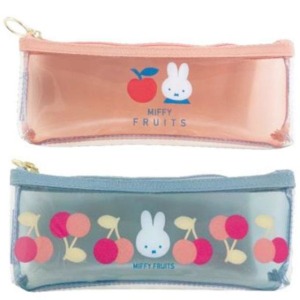 Miffy 米飛兔 透明拉鍊筆袋 (水果款)