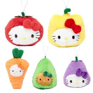 Sanrio 三麗鷗 Hello Kitty 絨毛玩偶吊飾 (蔬菜款)