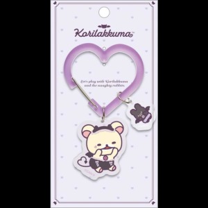 San-X 拉拉熊 愛心扣環壓克力吊飾 (惡魔款)