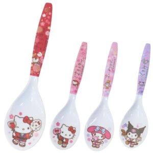 Sanrio 三麗鷗 美耐皿湯匙 (和服款) Kitty 美樂蒂 酷洛米