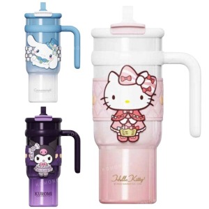 Sanrio 三麗鷗 不鏽鋼冰霸杯 900ml (漸層裝扮款) Kitty 大耳狗 酷洛米