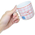 Sanrio 三麗鷗 Hello Kitty 陶瓷馬克杯 (格紋抱熊款)_1