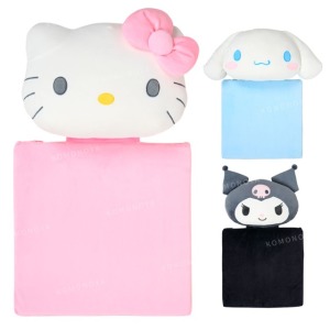 Sanrio 三麗鷗 絨毛造型連體坐墊 (大頭款) Kitty 大耳狗 酷洛米