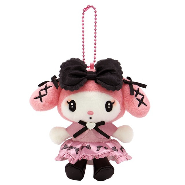 Sanrio 三麗鷗 美樂蒂 絨毛玩偶吊飾 (暗夜天使 變裝50週年)