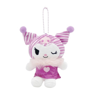 Sanrio 三麗鷗 酷洛米 絨毛玩偶吊飾 (單眨眼紫斑馬紋 變裝20週年)